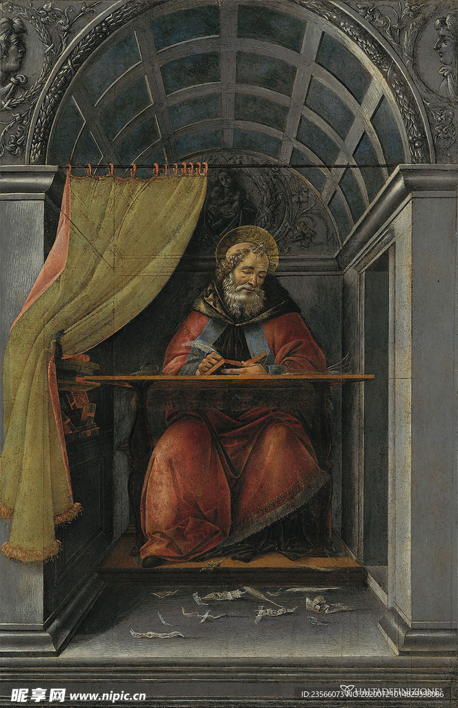 欧式古典人物场景油画