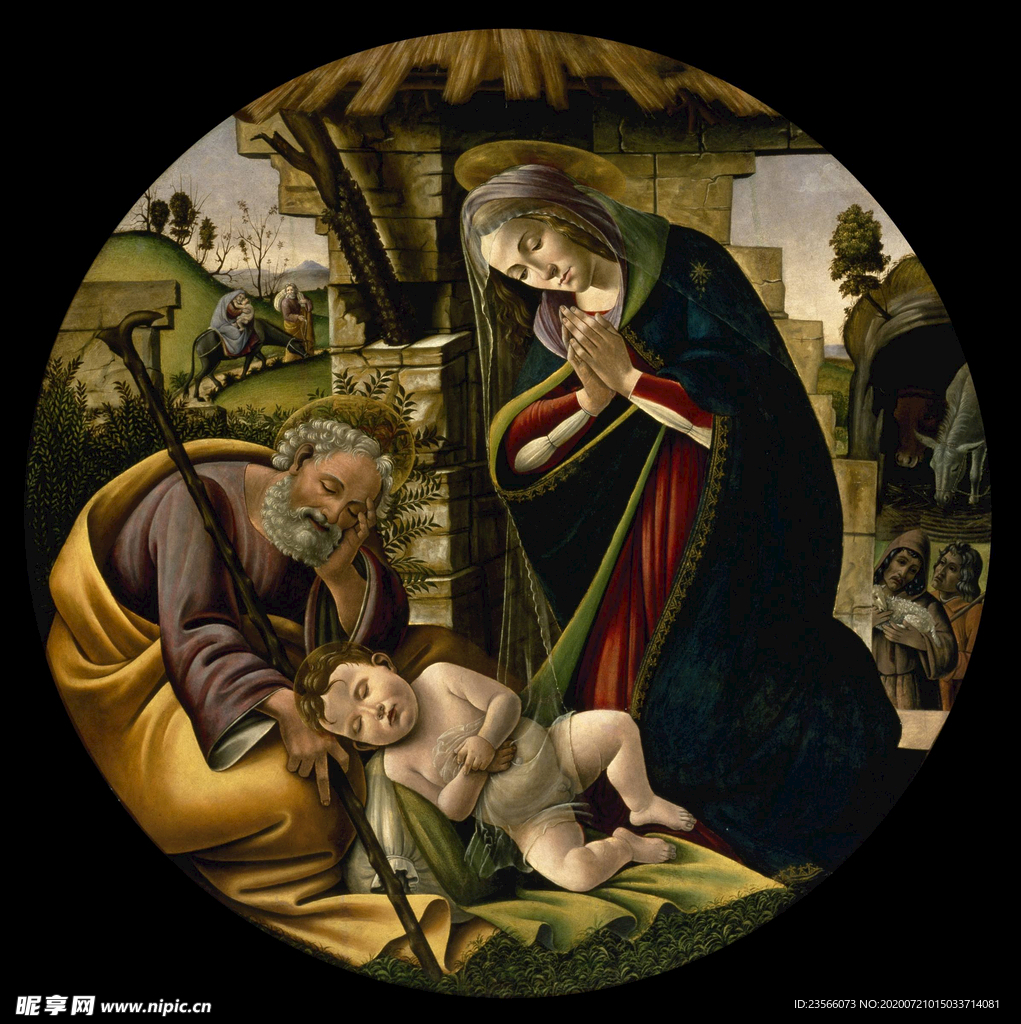 欧式古典人物场景油画