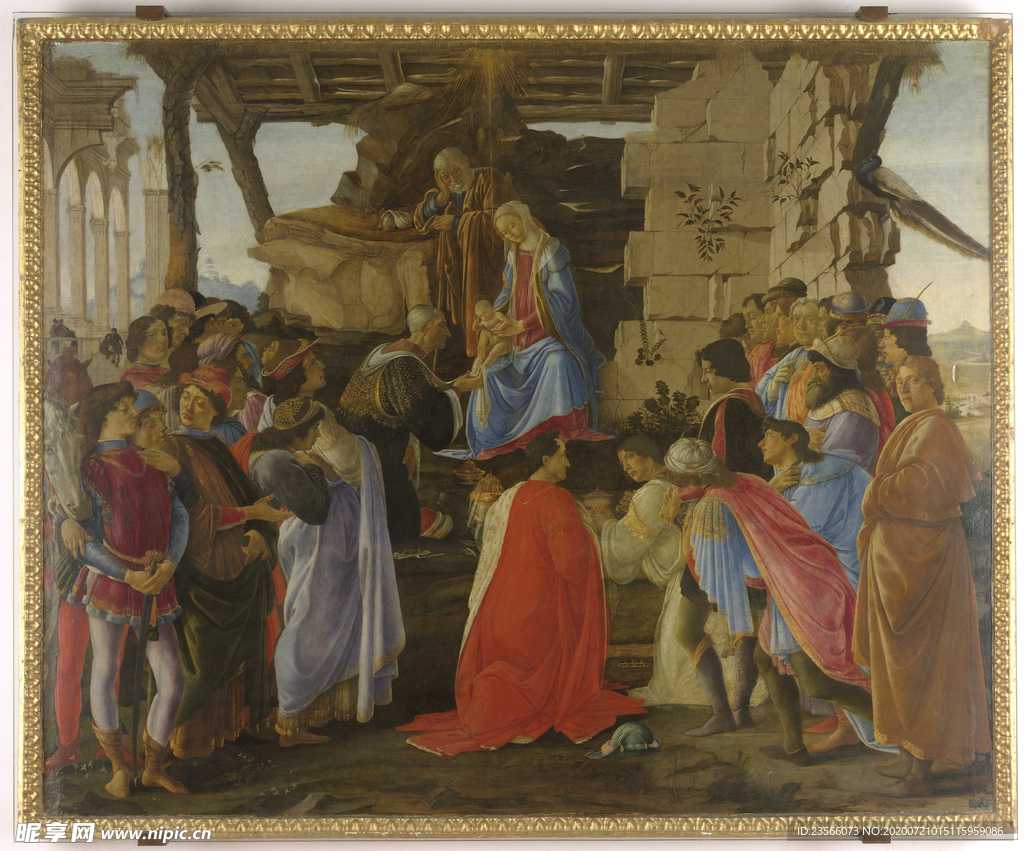 欧式古典人物场景油画