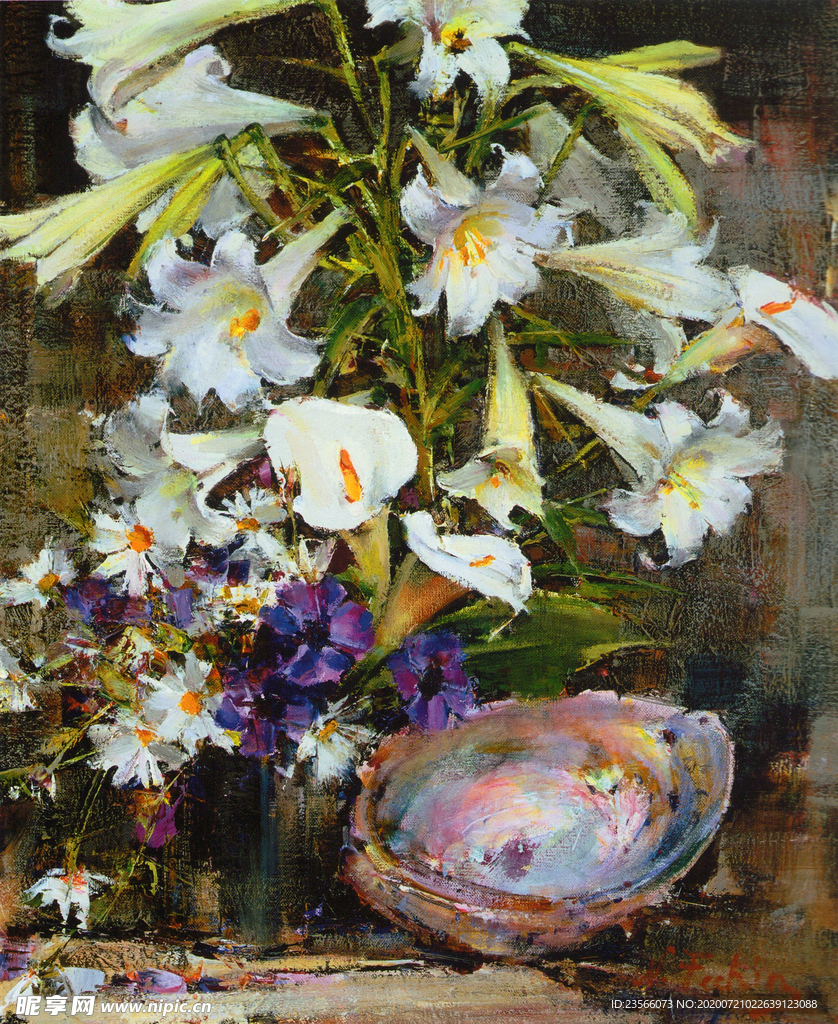 印象派人物形象油画