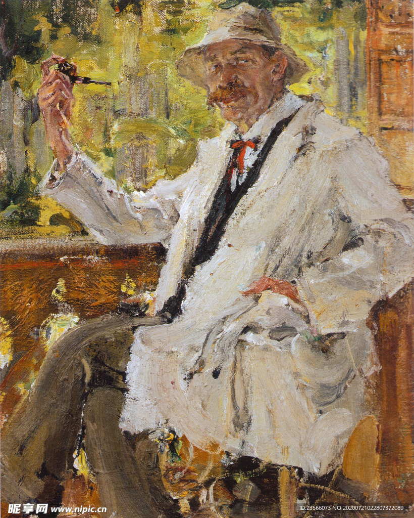 印象派人物形象油画