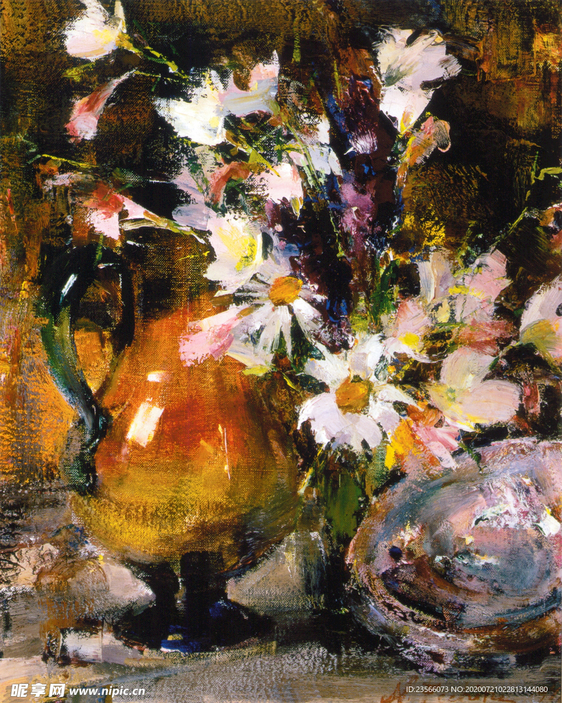 印象派人物形象油画