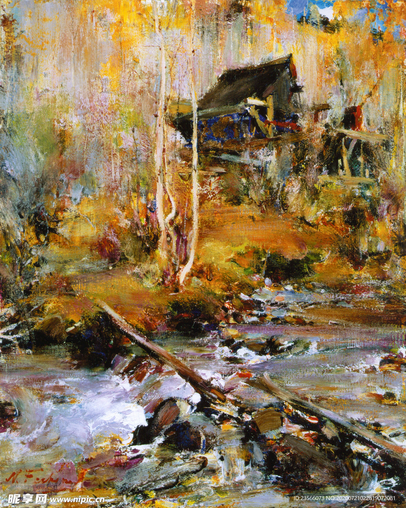 印象派人物形象油画