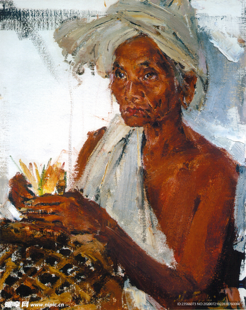 印象派人物形象油画