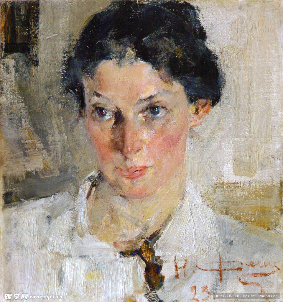 印象派人物形象油画