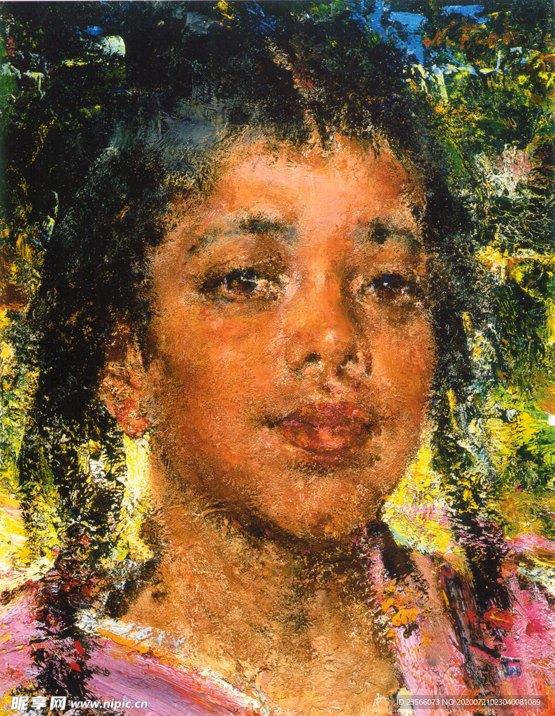 印象派人物形象油画