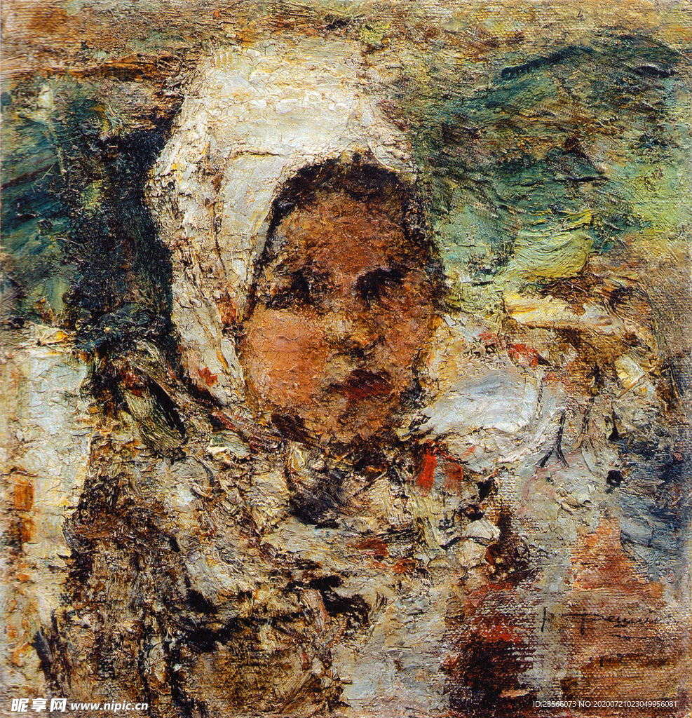 印象派人物形象油画