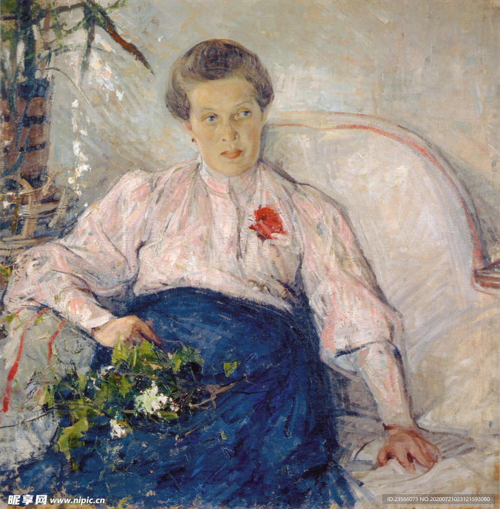 印象派人物形象油画