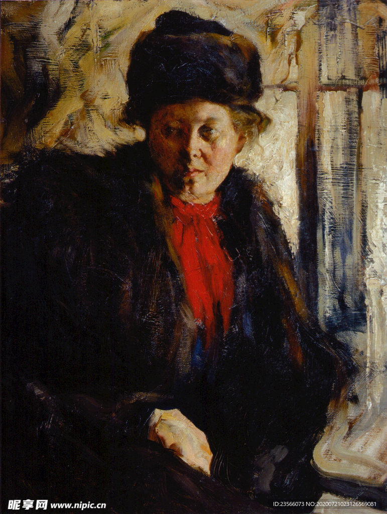 印象派人物形象油画