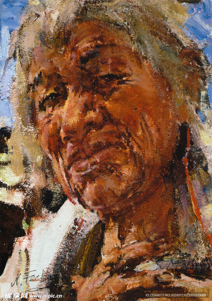 印象派人物形象油画