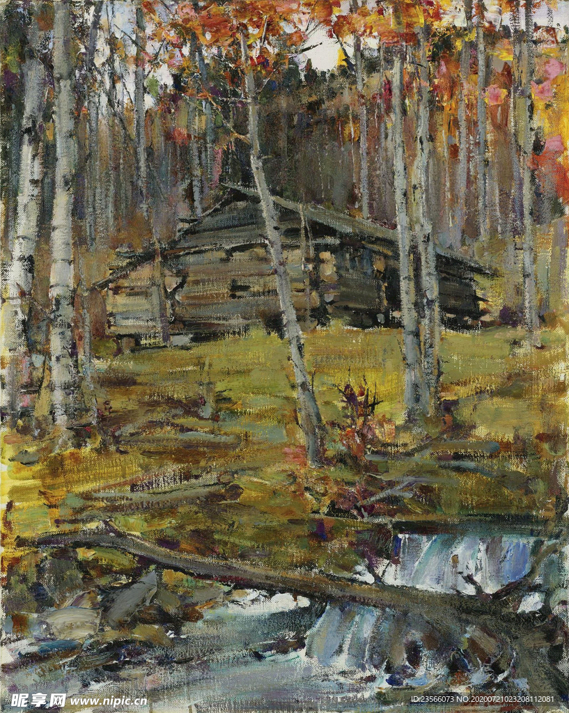 印象派人物形象油画