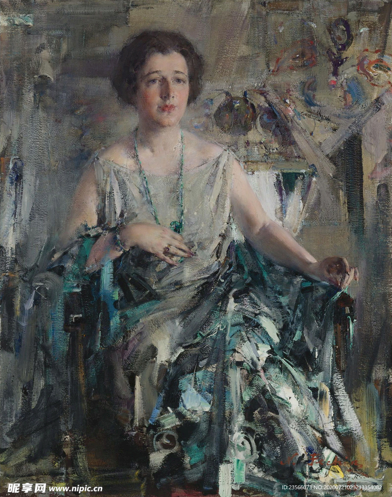 印象派人物形象油画