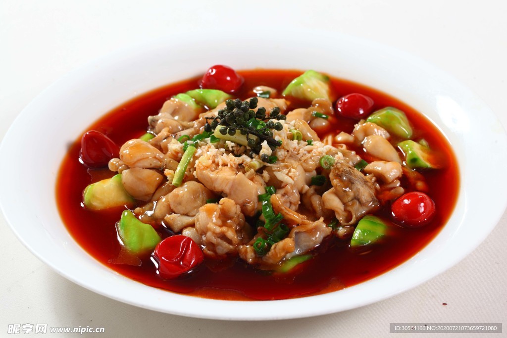 炒牛蛙美食食材食物背景素材