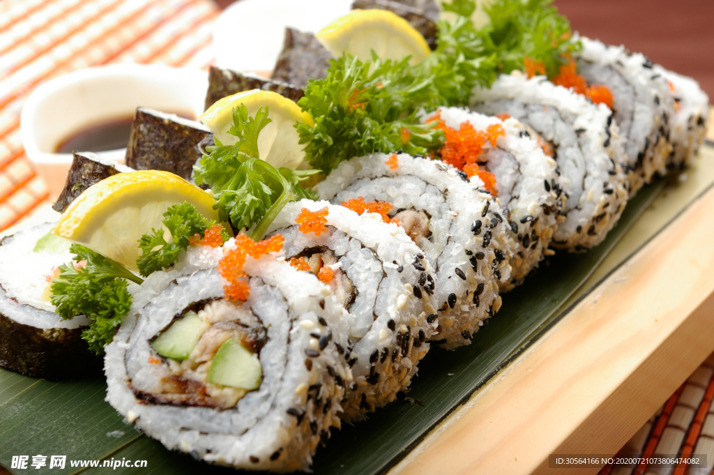 日本寿司美食食材食物背景素材