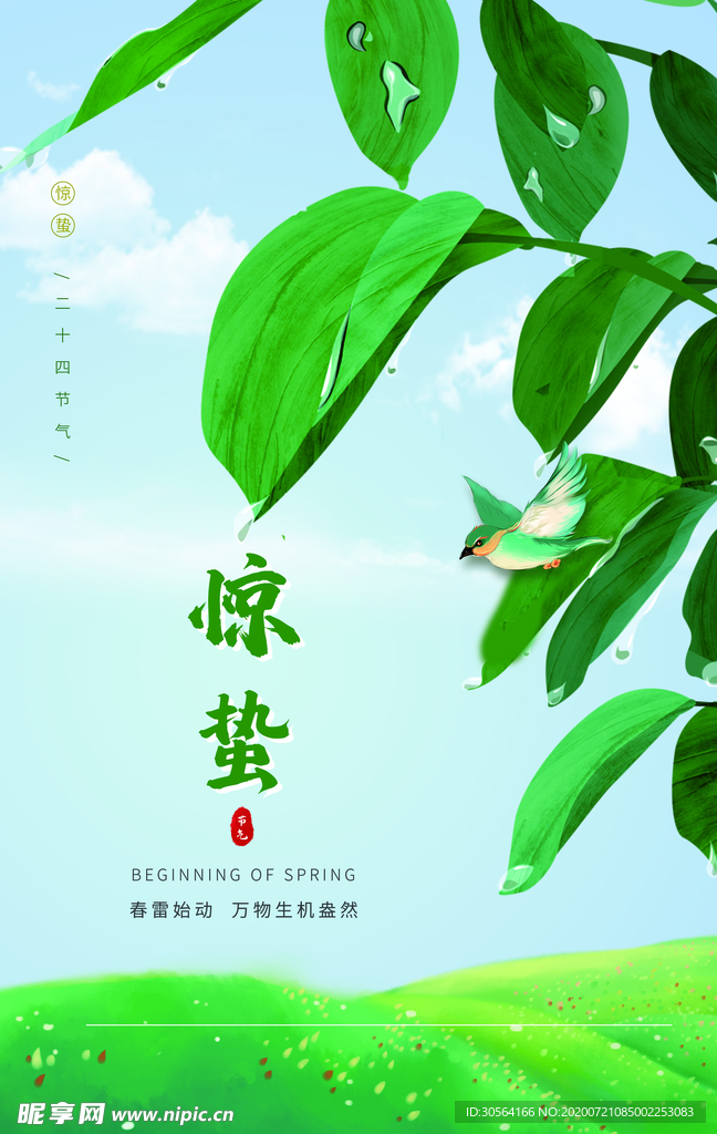 惊蛰传统节日活动海报素材