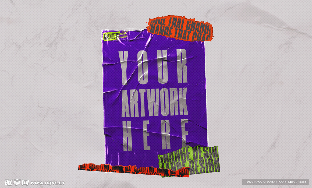 透明塑料贴纸样机