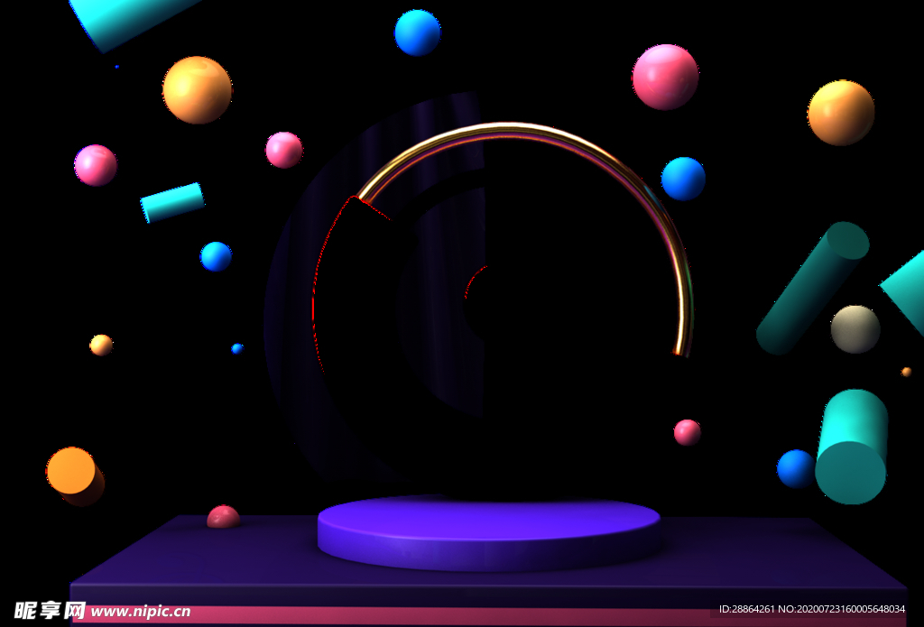 c4d电商素材 c4d促销海报
