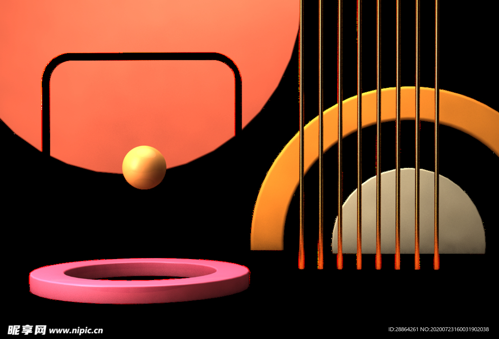 c4d电商素材 c4d促销海报