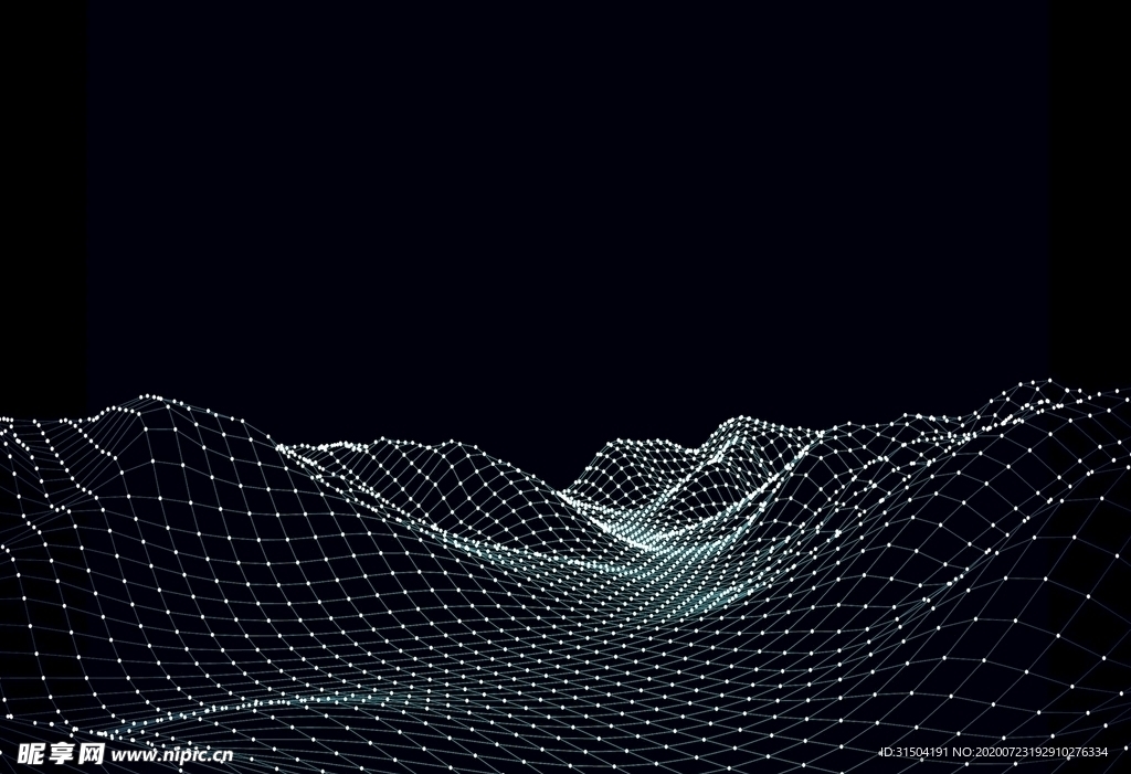 大数据可视化山川动态起伏背景