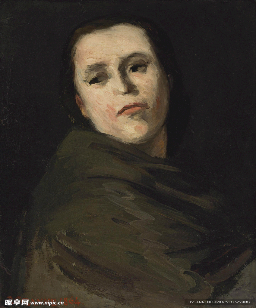 古典色调人物油画