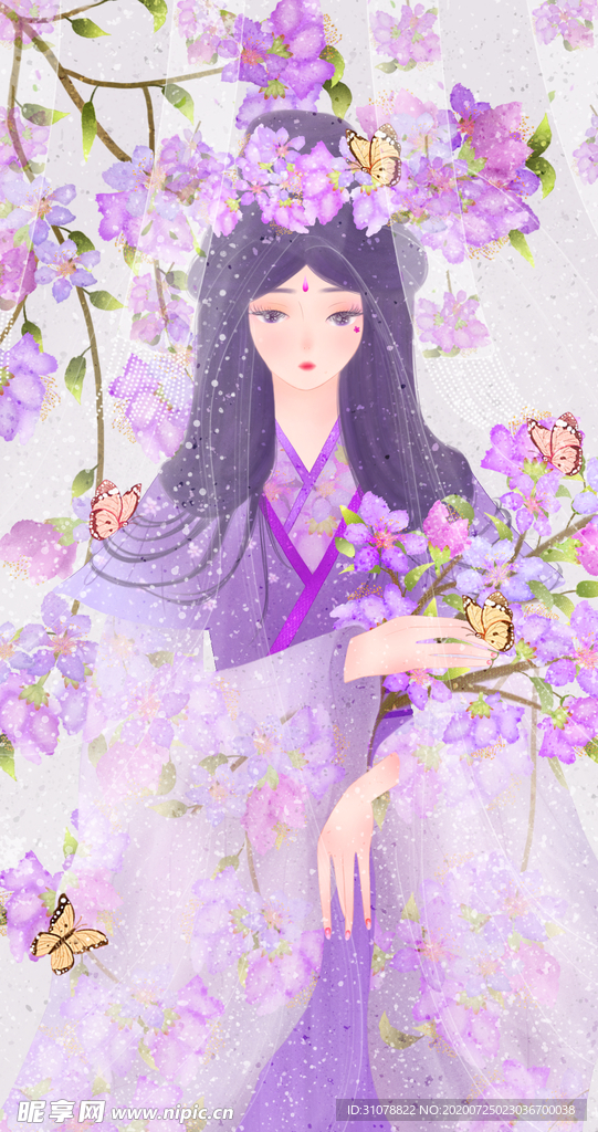 古风人物美女插画