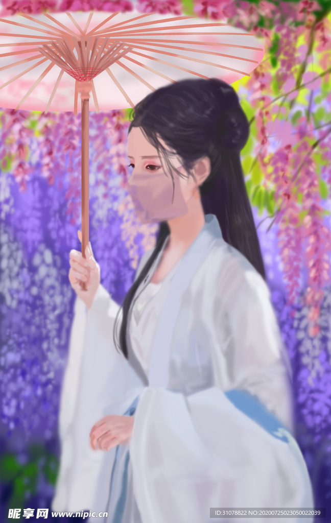 古风人物美女插画