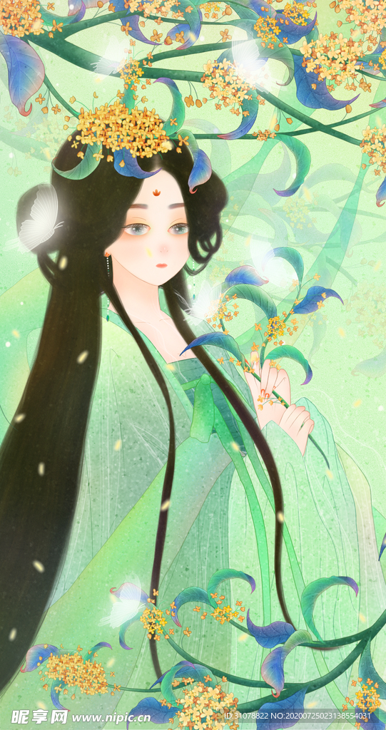 古风人物美女插画