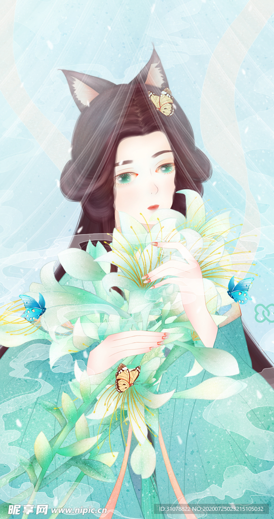 古风人物美女插画