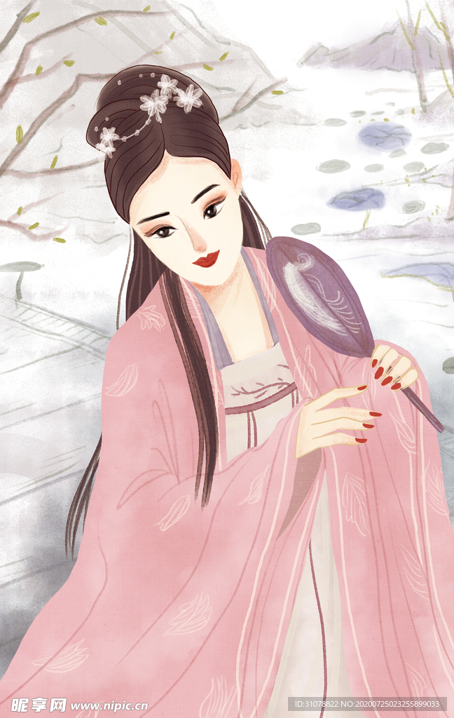 古风人物美女插画