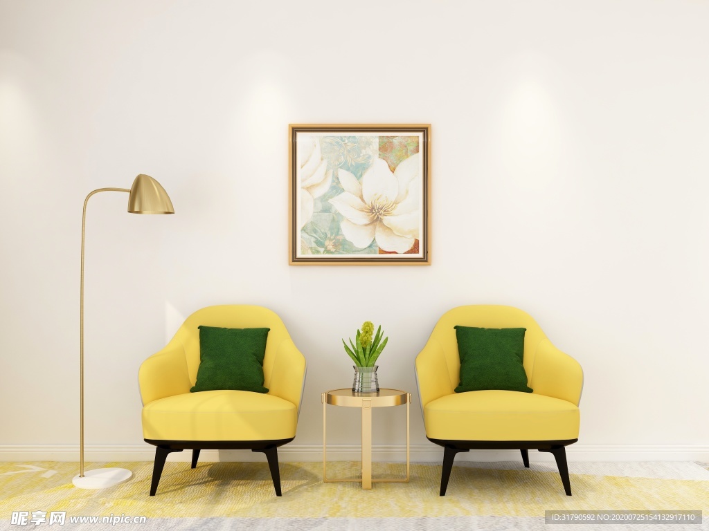 沙发背景局部图