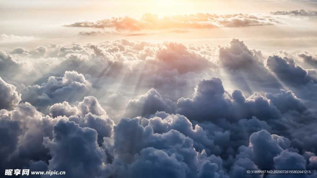 高空云层唯美图片