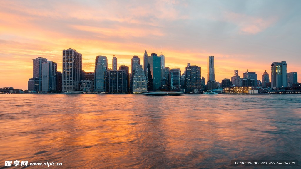 海边城市建筑素材图片