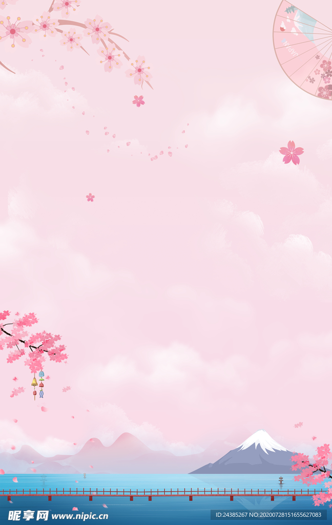 粉色樱花背景