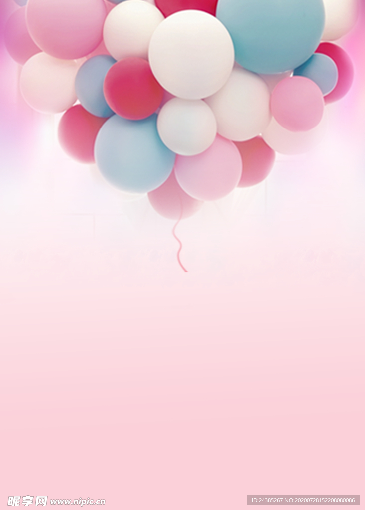 粉色气球背景