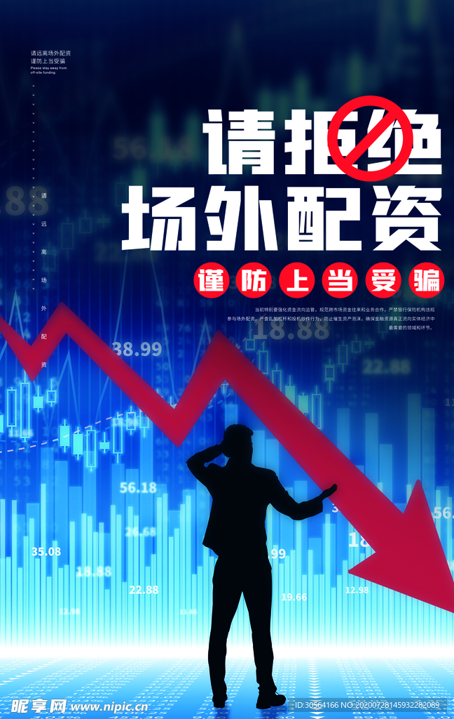 拒绝场外配资公益宣传海报素材