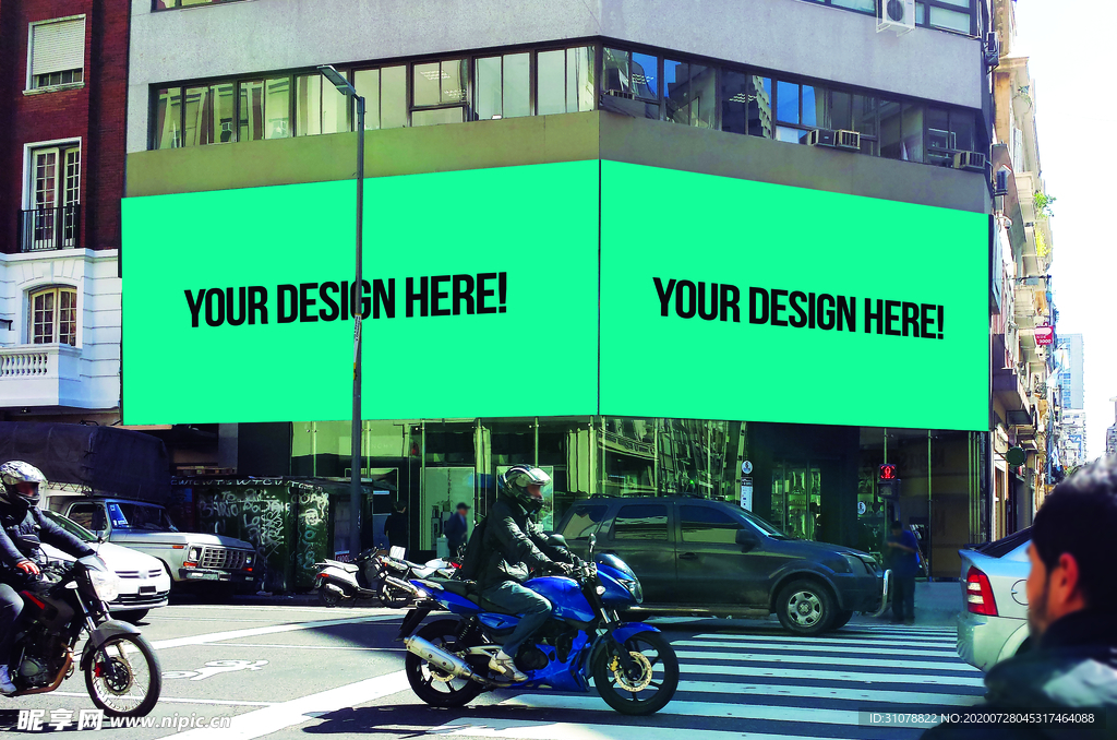 户外大屏广告展示样机