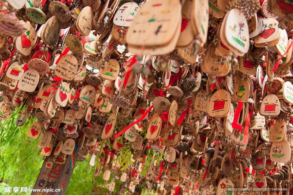 丽江许愿木牌