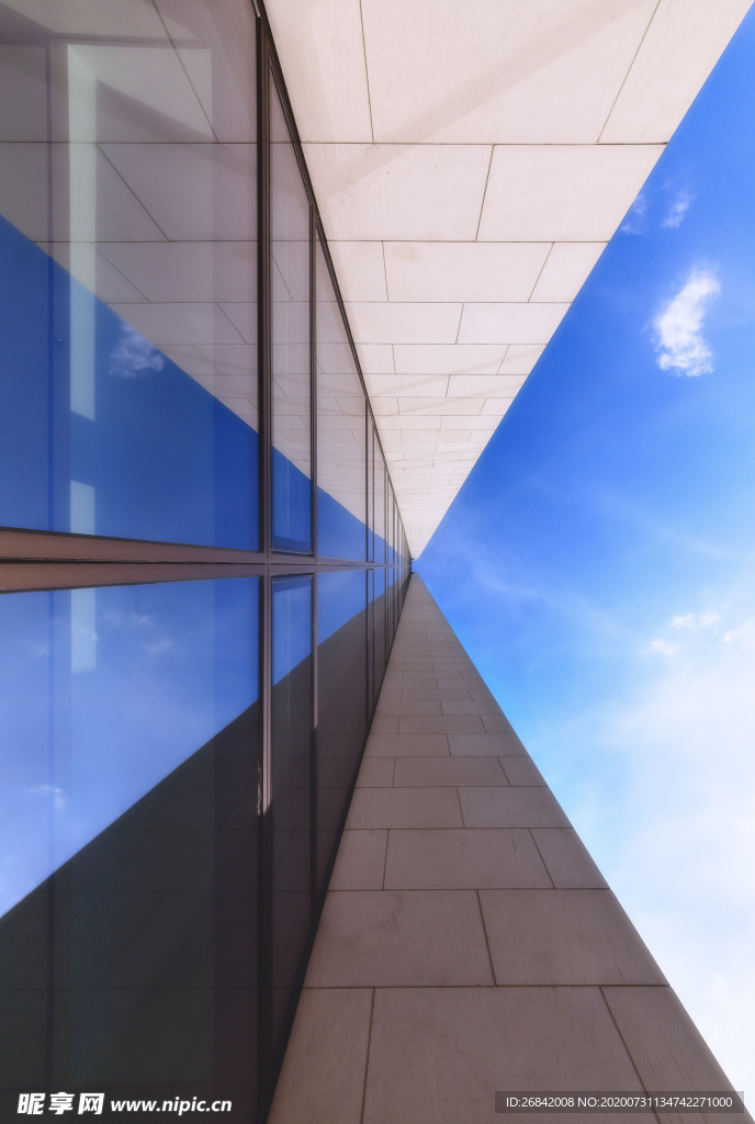 现代建筑 科幻建筑 玻璃幕墙