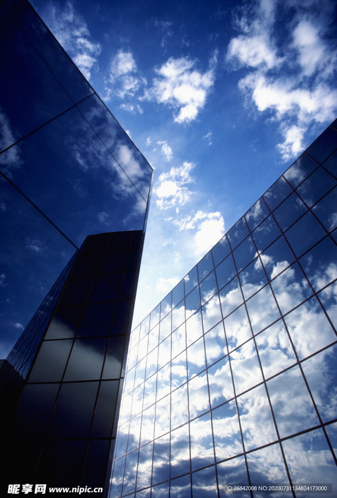 现代建筑 科幻建筑 玻璃幕墙