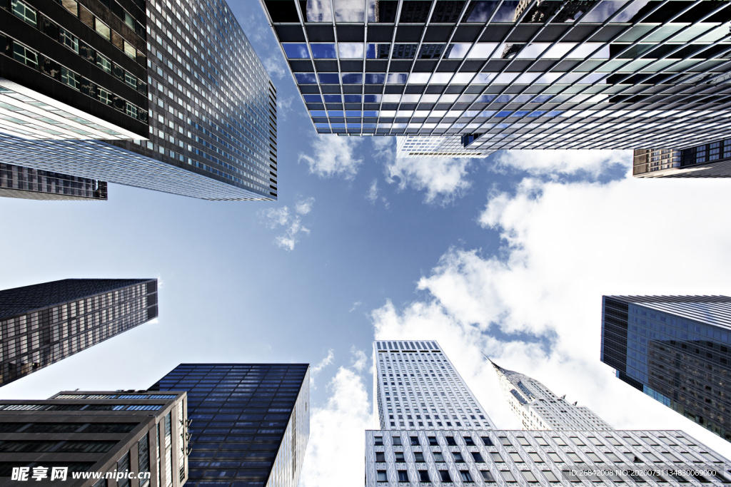 现代建筑 科幻建筑 玻璃幕墙