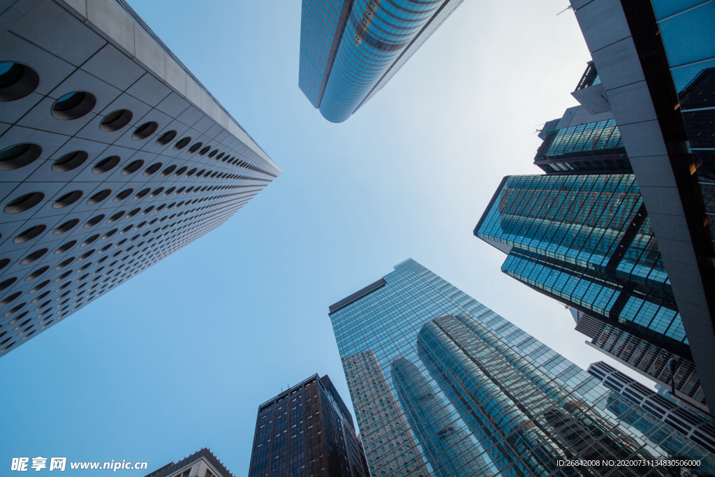 现代建筑 科幻建筑 玻璃幕墙