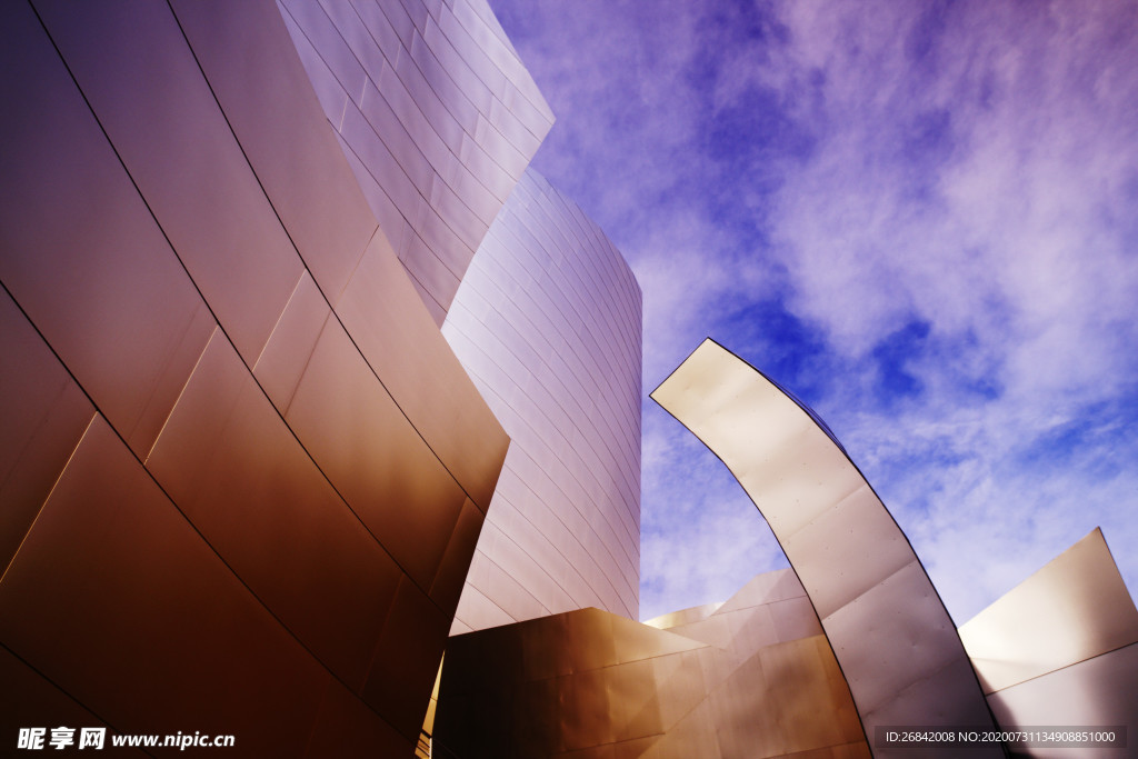 现代建筑 科幻建筑 玻璃幕墙