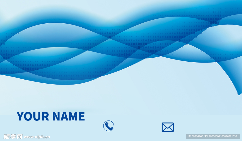 条纹艺术渐变名片简约素材