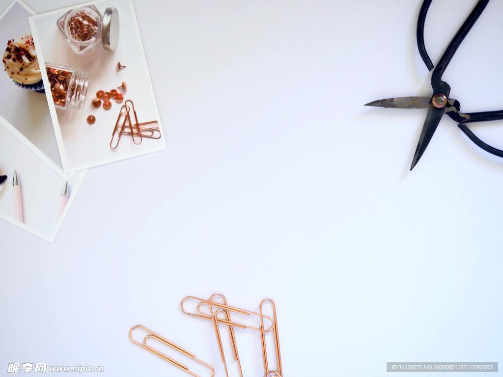照片 剪刀 回形针