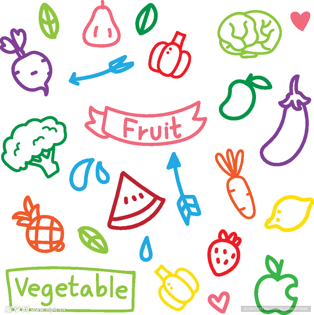 矢量果蔬素材