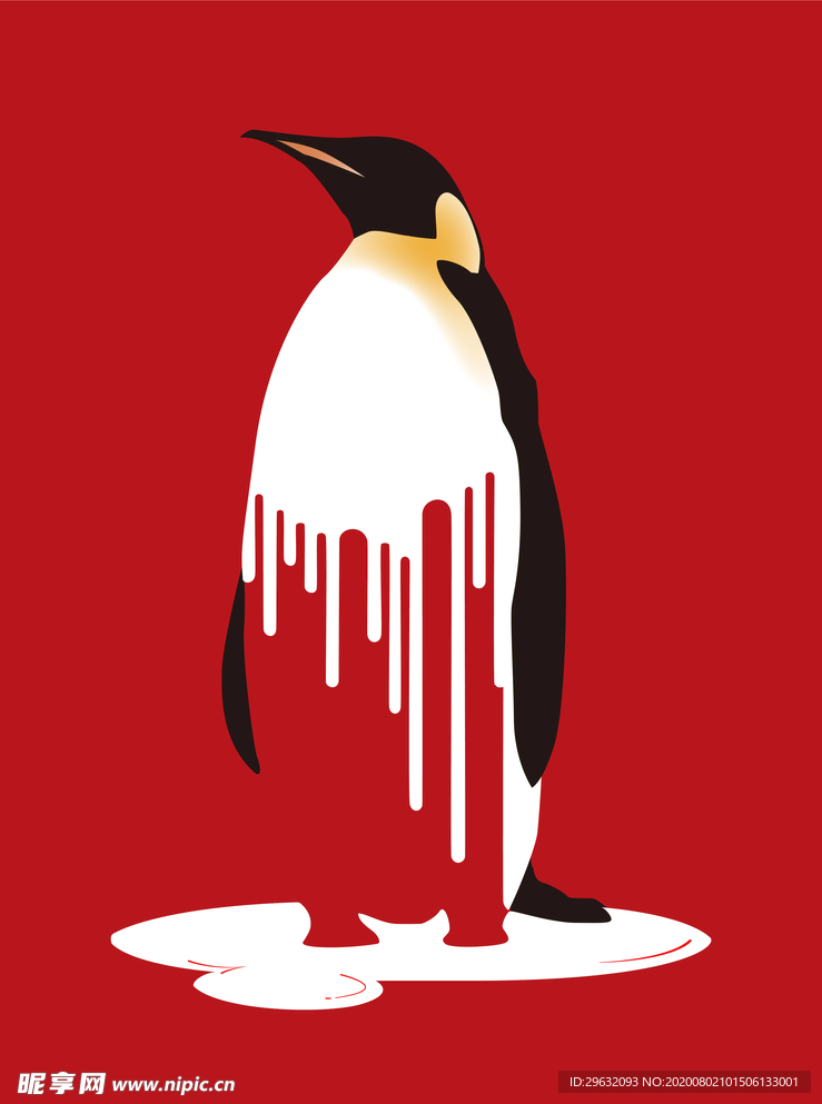 卡通企鹅插画