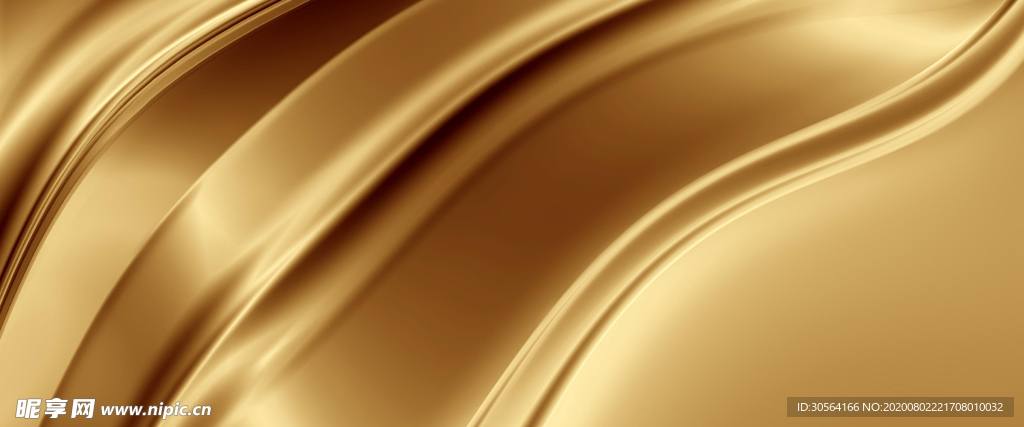 金色绸缎丝绸背景海报素材