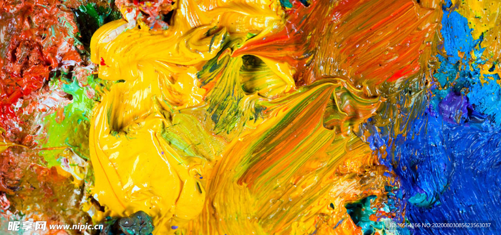 色彩艺术墙画背景海报素材