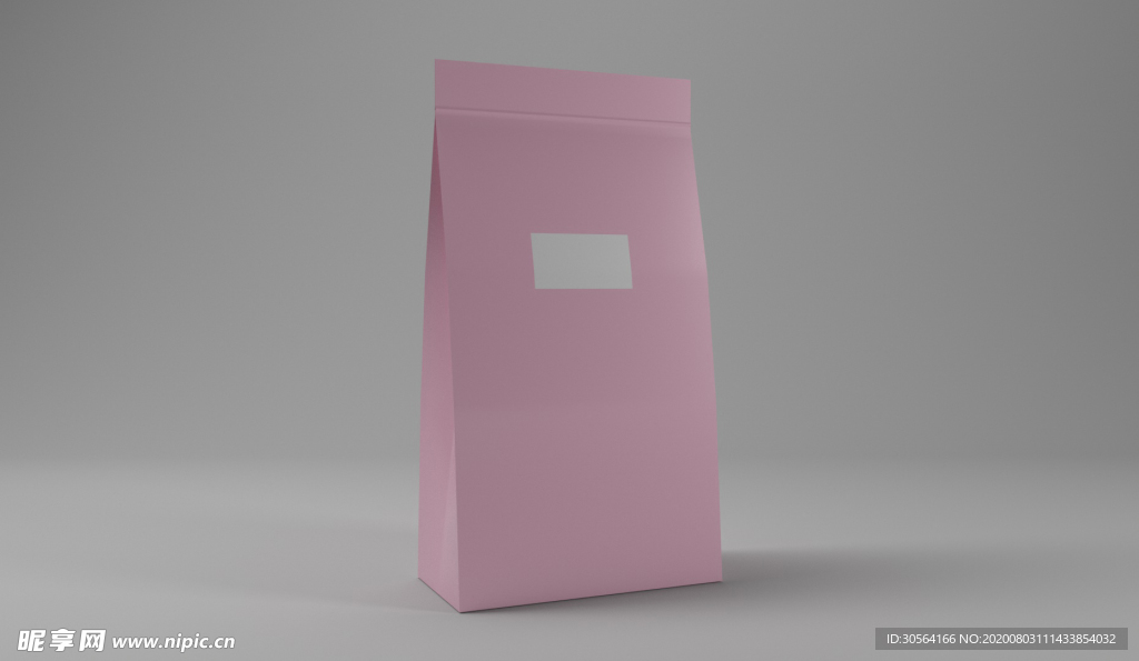 纸袋包装立体样机背景素材