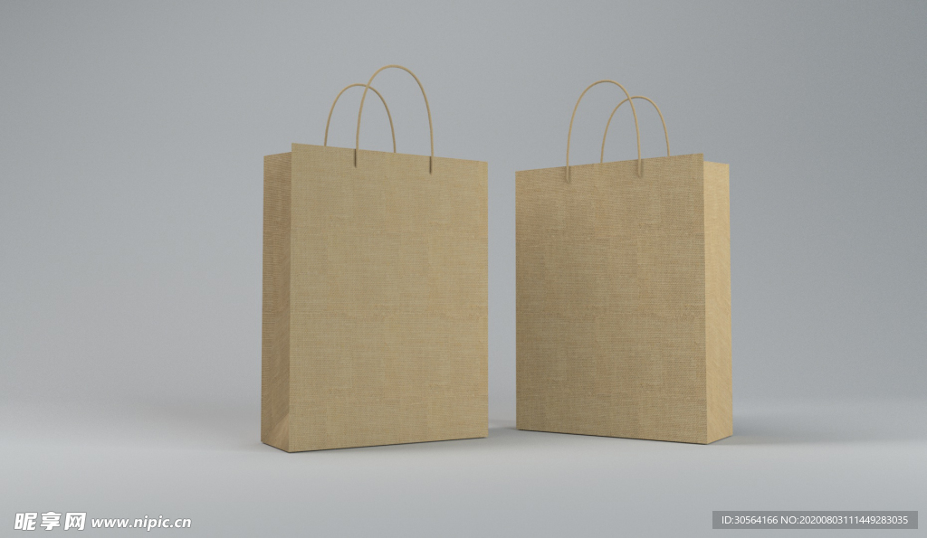 包装盒纸袋立体样机背景素材